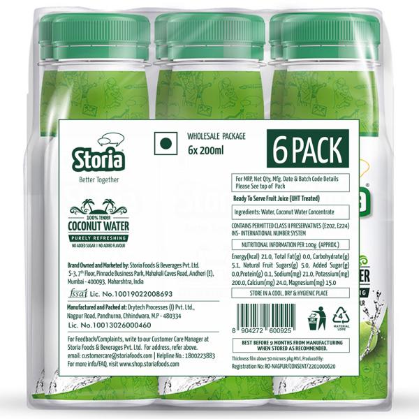 Storia Better Together Coconut Water 200 ml (6 pcs) JioMart