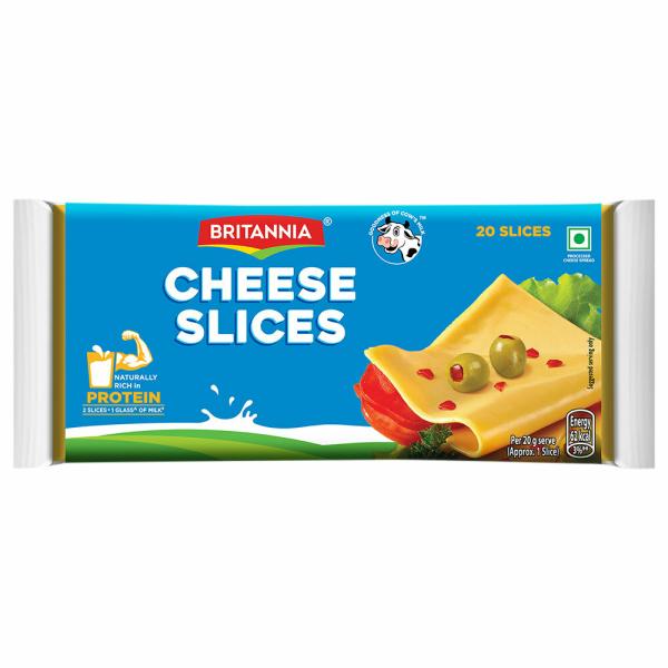 Britannia Cheese Slices 400 g (Pack) JioMart