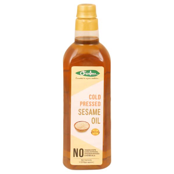 Orgatma Gold Cold Pressed Sesame Oil 1 L JioMart