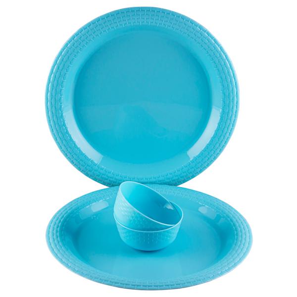 Polyset Assorted Plastic Plate and Katori Set (4 pcs) JioMart