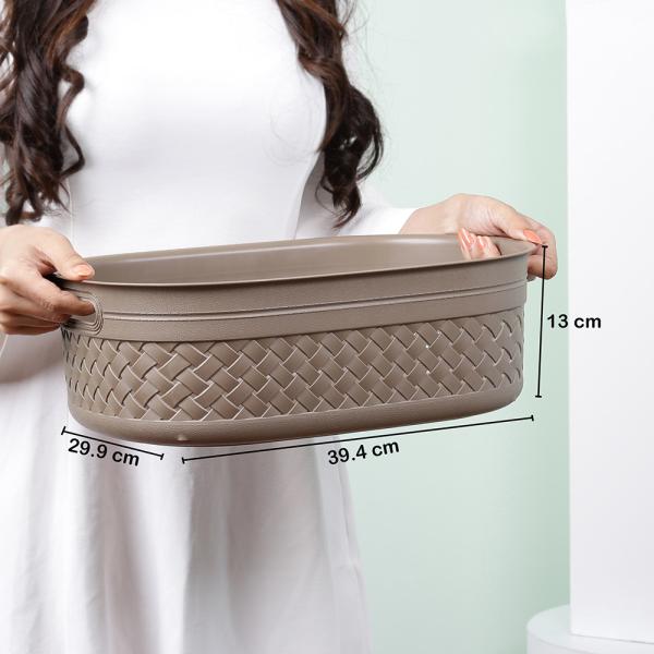 Kolorr Assorted Plastic Basket Combo with Lid (Set of 6) JioMart