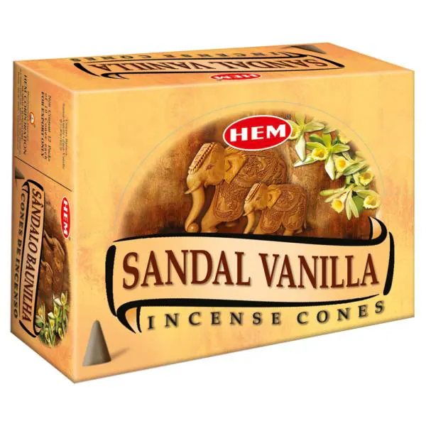 HEM Sandal Vanilla Incense Cones 120 pcs JioMart