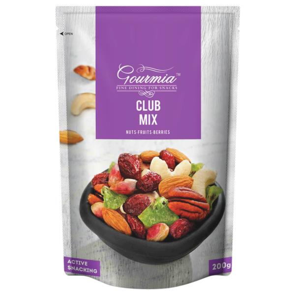 Gourmia Nuts, Fruits & Berries Club Mix Dry Fruits 200 g JioMart