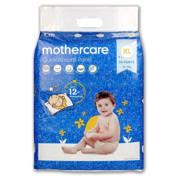 Mothercare Quick Absorb Pants (XL) 54 count (12 17 kg) JioMart