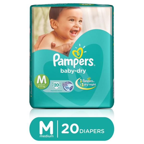 baby dry pampers 6