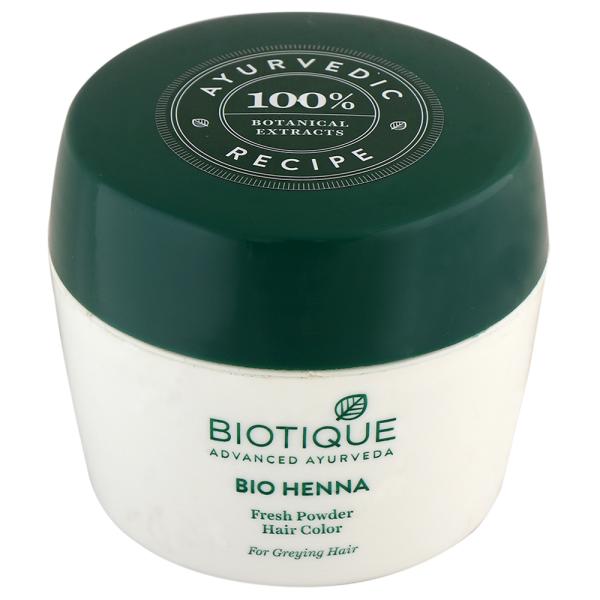Biotique Bio Henna Fresh Powder Hair Color for Greying Hair 90 g JioMart
