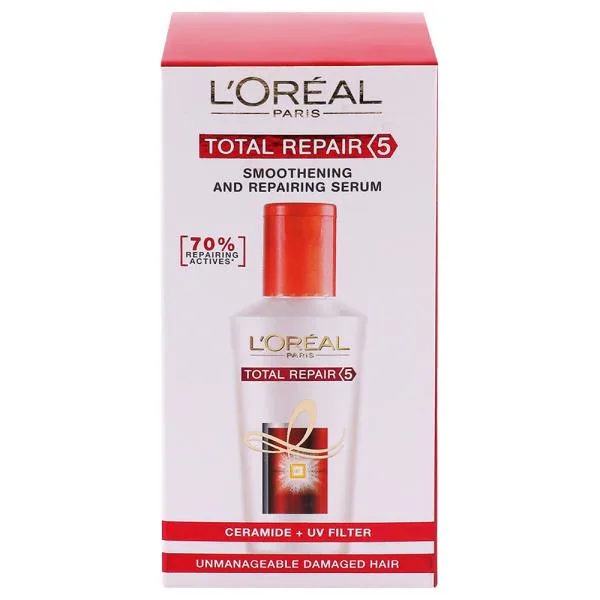 L'Oreal Total Repair 5 Instant Smoothing & Nourishing Hair Serum 40 ml -  JioMart