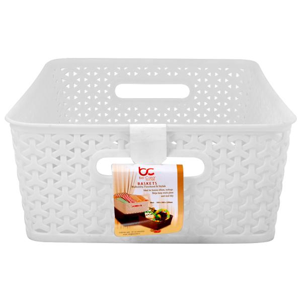 SJC Royal White Plastic Basket 9 L JioMart
