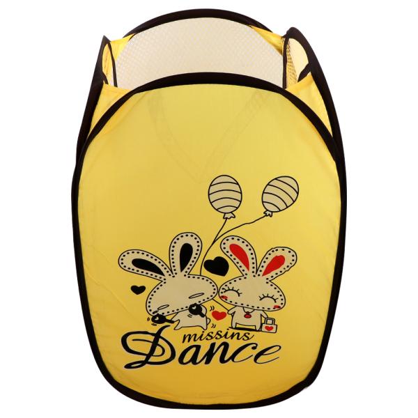 Winner Yellow Nylon Laundry Basket 35x56 cm JioMart