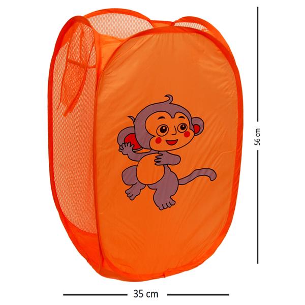 Winner Orange Nylon Laundry Basket 35x56 cm JioMart