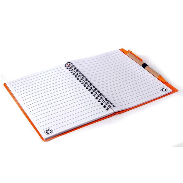 Sonic Orange Notepad With Sticky Notes and Pen JioMart