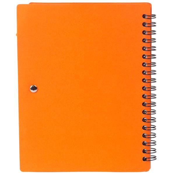 Sonic Orange Notepad With Sticky Notes and Pen JioMart