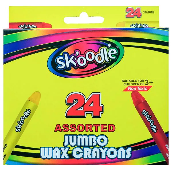 Skoodle Jumbo Wax Crayons (24 Shades) JioMart