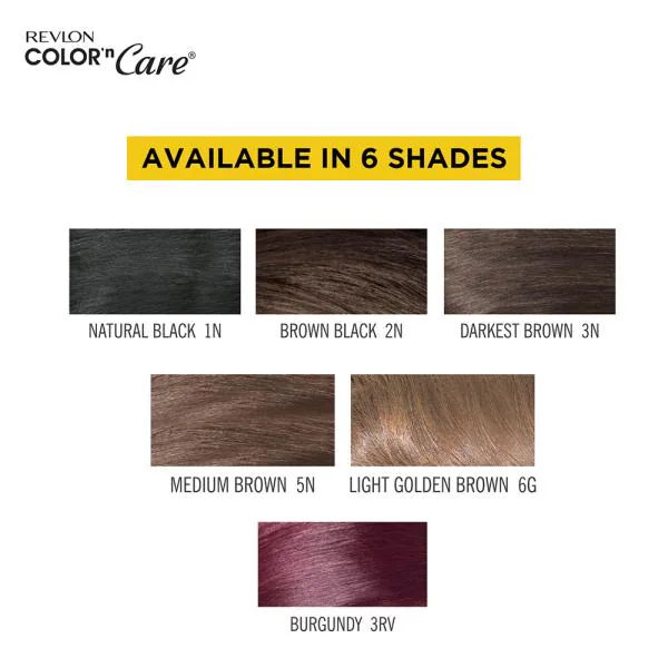 Revlon Color Care Permanent Hair Color Cream, Brown Black (2N) (40 g + 60  ml +  ml) - JioMart