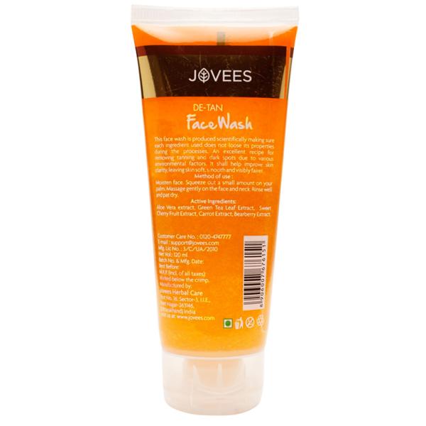 Jovees DeTan Face Wash 120 ml JioMart