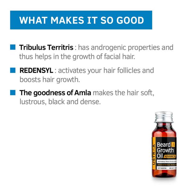 Ustraa Advanced Beard Growth Oil 60 ml JioMart