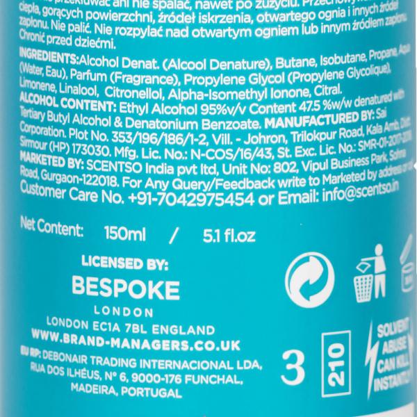 Bespoke London Wild Herbs & Tonka Bean Body Spray 150 ml JioMart