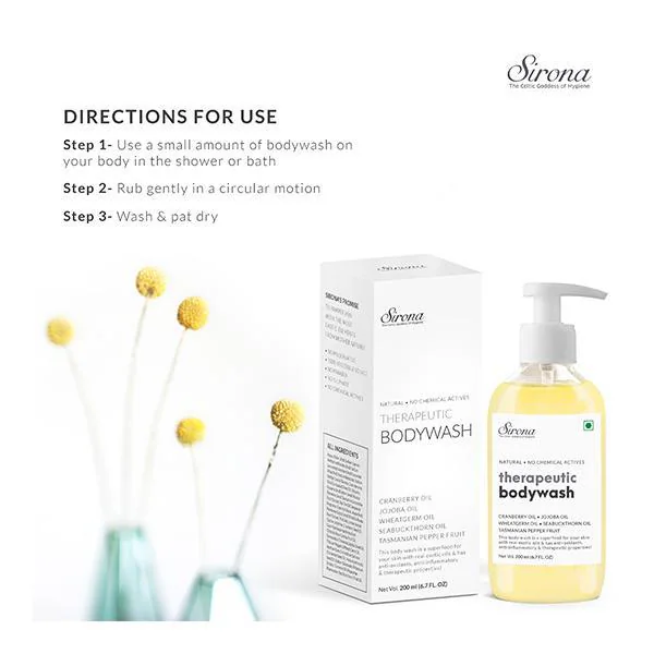 Sirona Natural Therapeutic Body Wash 200 ml JioMart