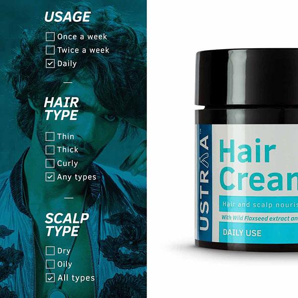 Ustraa Hair Cream for Men 100 gm - JioMart