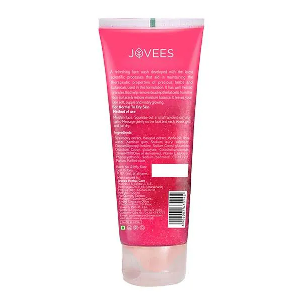 Jovees Face Wash Strawberry 120 ml JioMart