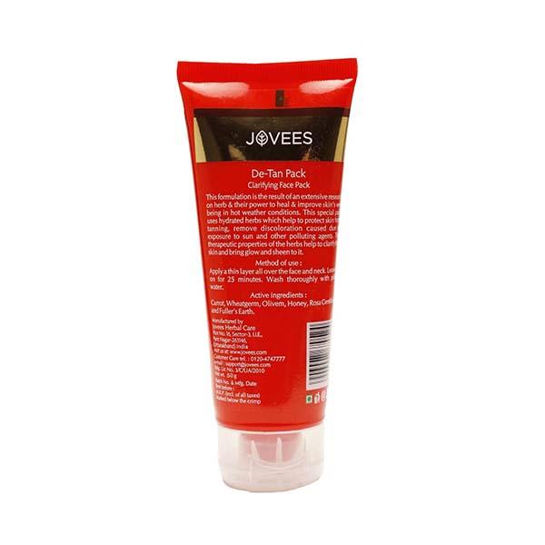 Jovees DeTan Face Pack Wheatgerm & Carrot 50 gm JioMart