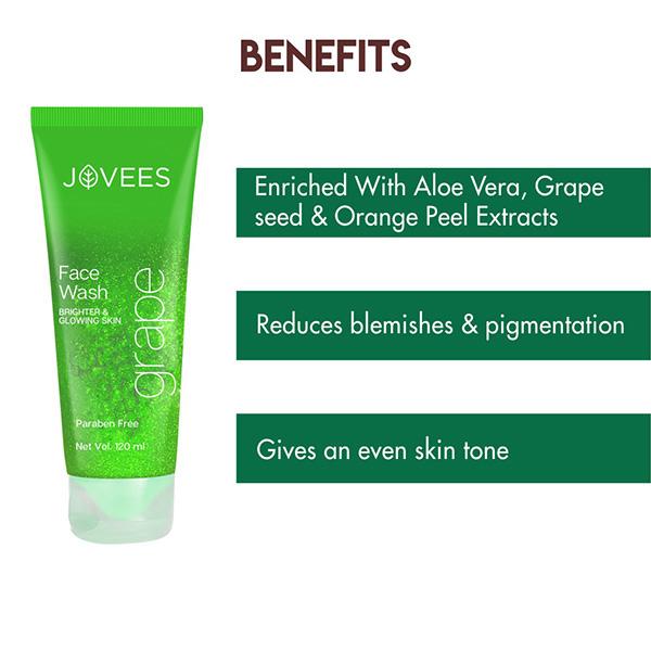 Jovees Herbal Grape Fairness Face Wash For Dull Skin and Paraben