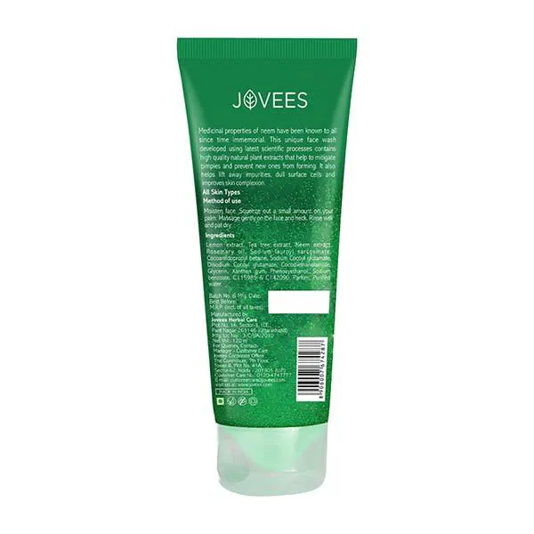 Jovees Face Wash Neem 120 ml JioMart