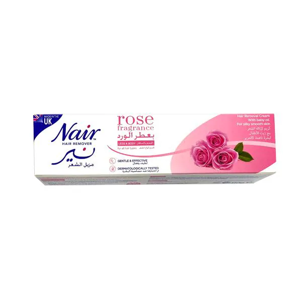 Nair Legs & Body Hair Removal Cream - Rose 110 gm - JioMart