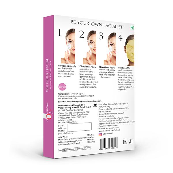 Professional O3+ Whitening Facial Kit JioMart