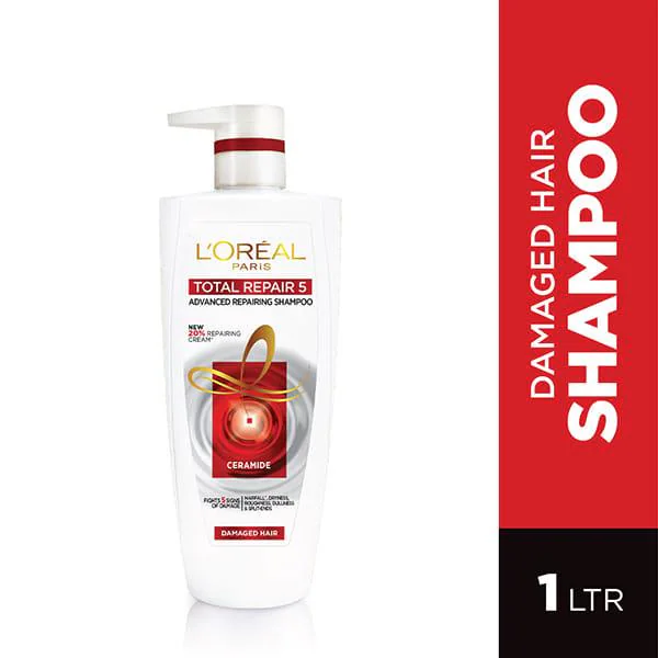 Loreal Paris Total Repair 5 Shampoo 1 Litre JioMart