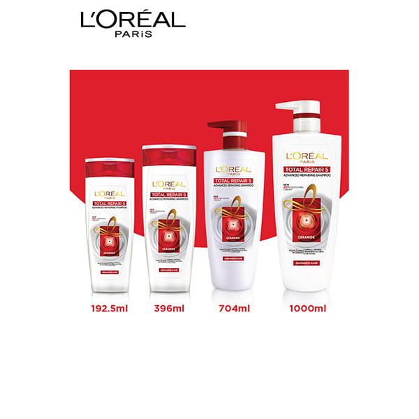 Loreal Paris Total Repair 5 Shampoo 1 Litre JioMart