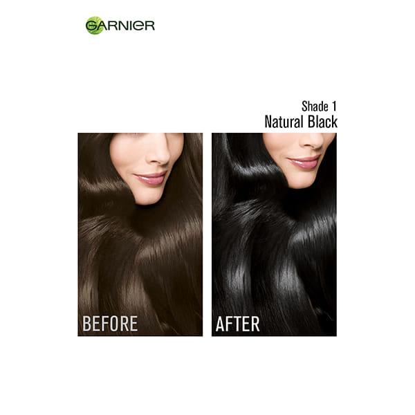 Garnier Color Naturals Creme hair color, Shade 1 Natural Black 70ml+60gm -  JioMart