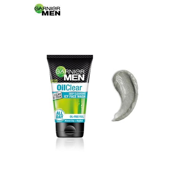 Garnier Men Oil Clear Clay DTox Deep Cleansing Icy Face Wash 100 Gm