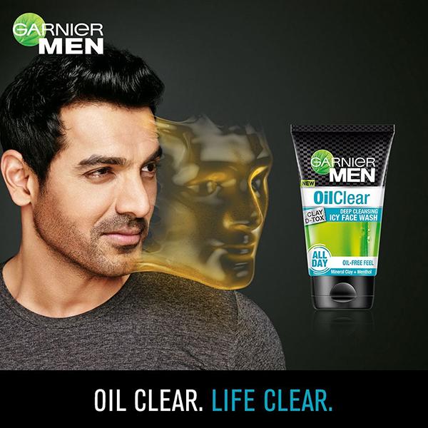 Garnier Men Oil Clear Clay DTox Deep Cleansing Icy Face Wash 100 Gm