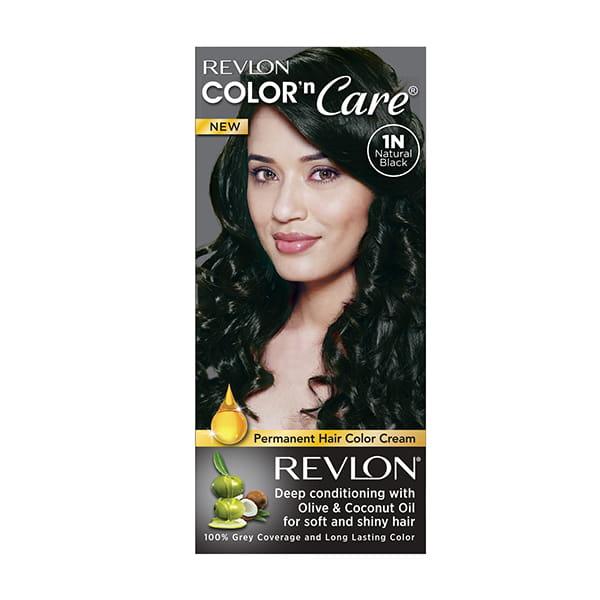 Revlon Color N Care Permanent Hair Color Cream- Natural Black 1N 40 Gm -  JioMart