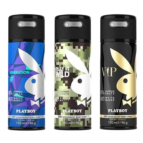 Playboy Generation + Wild + VIP Deo New Combo Set - Pack of 3 Mens 450 ml -  JioMart