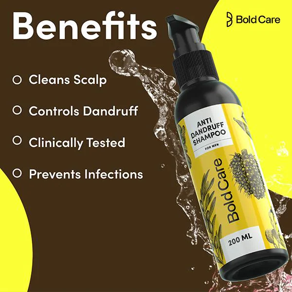 Bold Care Ketoconazole and Zinc Pyrithione Anti Dandruff Shampoo For Men 200 ml JioMart