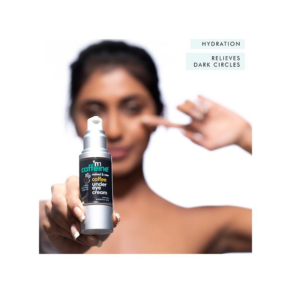 mCaffeine Naked & Raw Coffee Under Eye Cream Relieves Dark Circles 30 ml JioMart