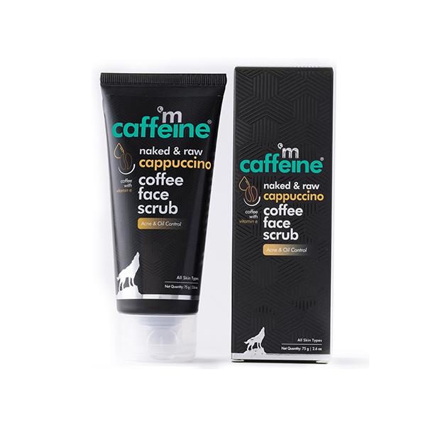 mCaffeine Cappuccino Coffee Face Scrub Kills 99.9 Acne Causing Germs
