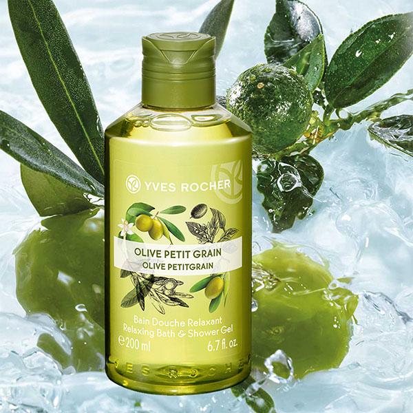 Yves Rocher Relaxing Bath And Shower Gel Olive Petit Grain 200 ml - JioMart