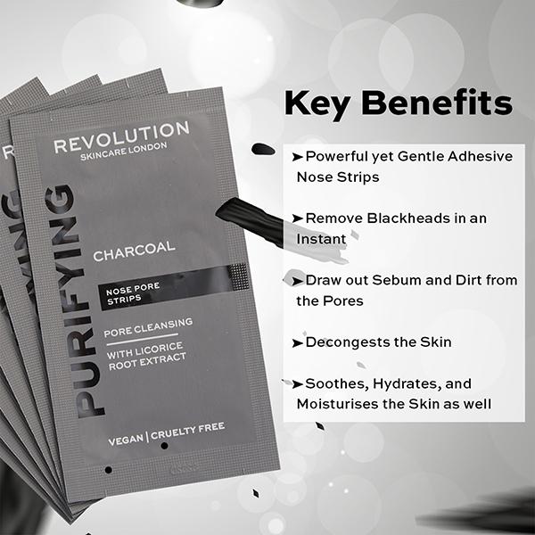 Revolution Skincare Pore Cleansing Charcoal Nose Strips 1's JioMart