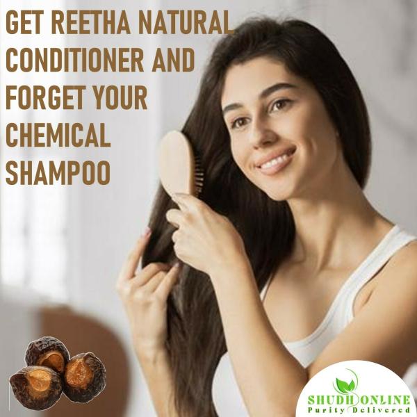 Shudh Online Organic Reetha Powder - 1000g (Kunkudukai powder, Aritha,  Ritha, Soapnut) for Hair Growth, Hair wash, Scalp treatment, Skin care -  JioMart