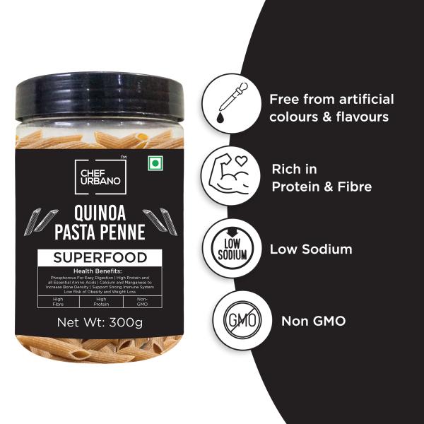 Chef Urbano Quinoa Pasta Penne 300 Gms JioMart