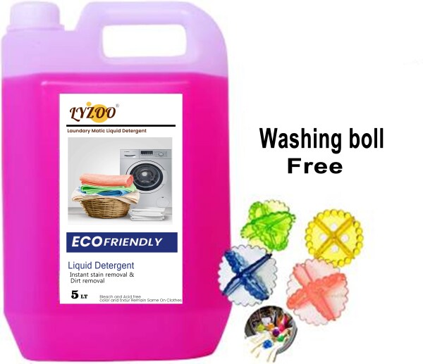 LYZOO Washing machine Top and Front Load Rose Liquid Detergent And Free