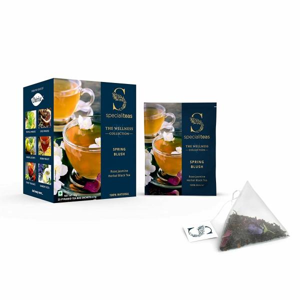 Cherise Specialiteas Spring Blush Rose Jasmine Herbal Black Tea (2 g x