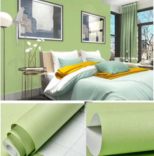 JAAMSO ROYALS Light Green Colour Plain matt Vinyl Self Adhesive Waterproof  Home Décor Wallpaper (100 CM X 45 CM ) - JioMart