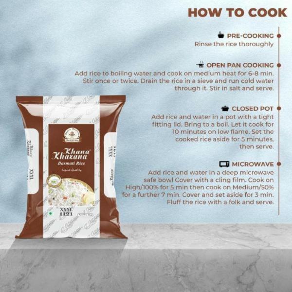 Khana Khazana Biryani Special Basmati Rice, Extra long grain basmati rice xxxl 1121__4kg JioMart