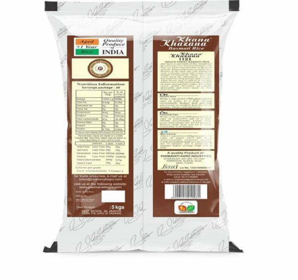 Khana Khazana Biryani Special Basmati Rice, Extra long grain basmati rice xxxl 1121__4kg JioMart