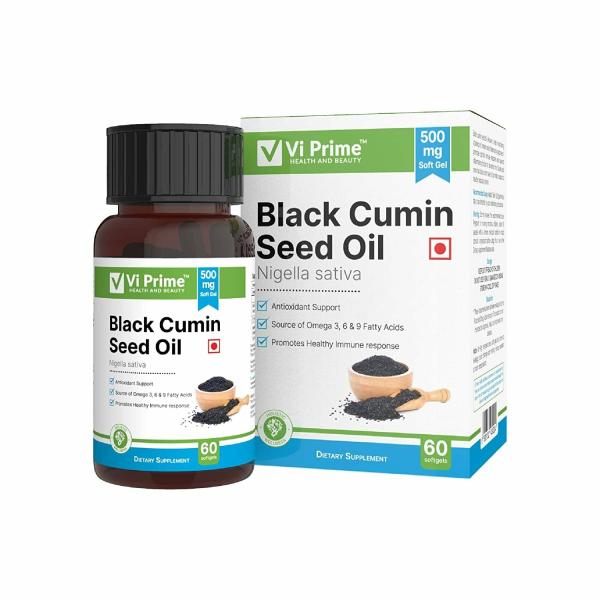 Vi Prime Health and Beauty Black Cumin Seed Oil Capsule, Reduce Bad