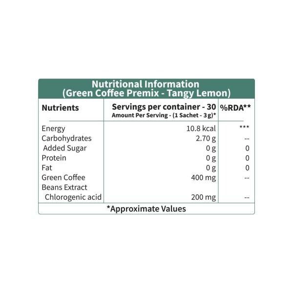 Neuherbs Instant Green Coffee Premix Coffee Beans Extract With Chlorogenic Acid For Weight